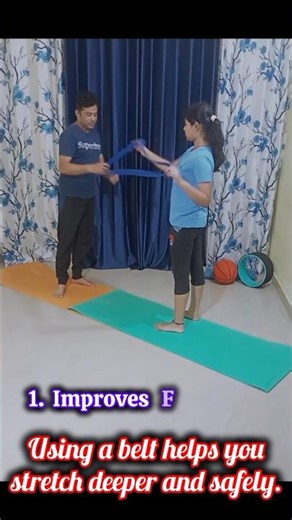 Partner Belt Exercise 🔥#kidsyoga #shorts