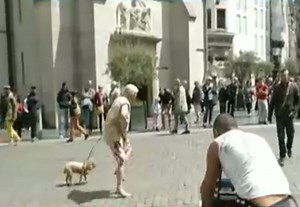 Age no bar! Old lady shows off her killer dance moves in Brussels square