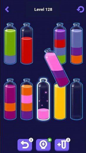 Level 128 Block Blast Water Sort Answer #blockblast #shorts #gameplay