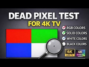 Dead Pixel Test for 4K TV | Full Screen | RGB & Solid Color Test