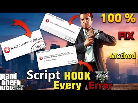 How to Fix Every Script Hook V Error in GTA 5 2026 100% Working Method