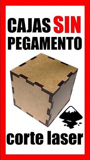 MDF boxes without glue for laser cutting