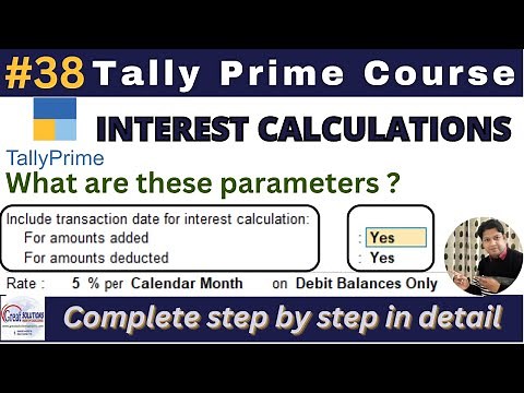 Interest Calculations in Tally Prime || Interest Calculations on Loan Amount || Tally Tutorial