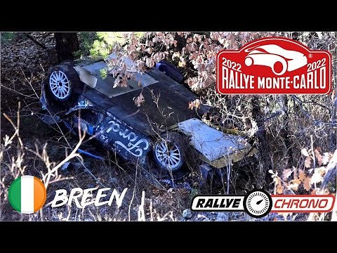 Test Rallye Monte Carlo 2022 - Craig Breen | Flat out, ice & after crash @RallyeChrono