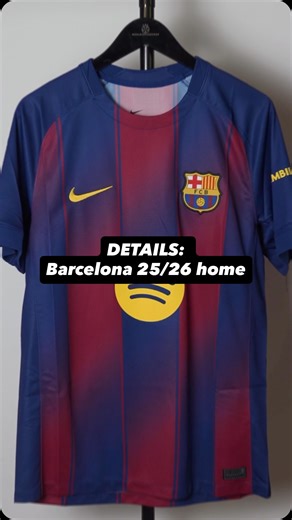 1K reactions · 5 comments | Barça vs. Elche tonight at Montjuïc  Looking to bounce back and keep the chase alive. The fit? Still elite   Gradient stripes shifting red to blue  Pinstripe detailing for that classic edge  Raised 3D crest you can feel #FCBarcelona #ForçaBarça #Barça #Barcelona #LaLiga #futbol | World Soccer Shop | Facebook