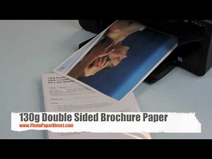 130g Double Sided Brochure Paper