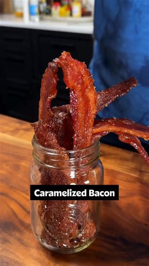 A new side dish has entered the chat! 🥓 This bacon isn’t your typical brunch companion. Caramelized Bacon is sweet, savory, and of course, CRISPY! 💗 Find the recipe, save it for later, and never lose it again. Link in bio 💗 Ingredients: 1 ¼ cups packed brown sugar ½ teaspoon ground cinnamon 1 pound sliced bacon Directions: Preheat oven to 375 degrees F (190 degrees C). In a shallow bowl, mix brown sugar and cinnamon. Dip bacon slices in the brown sugar mixture to coat, and arrange in a single