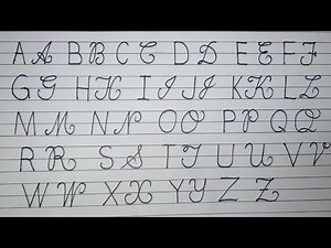 Apprendre à écrire lettres cursives majuscules et minuscules | L’alphabet français (French Alphabet)