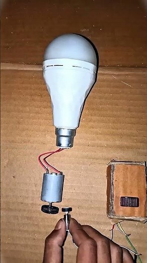 Free Electricity Generator Using DC Motor | Light Bulb Experiment