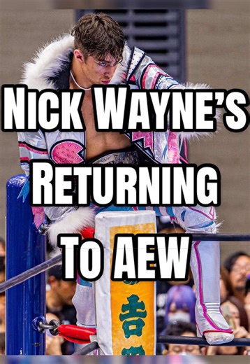 Nick Wayne’s just got IT & now he’s returning to show IT! #ashewayne #aew #wrestlingcommunity #nickwayne #roh