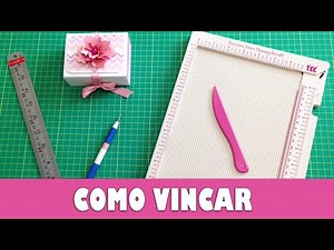 Como vincar papel - Scrapbook