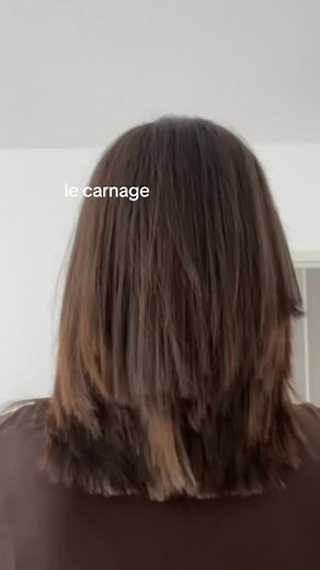 Doriane on Instagram: "des escaliers carrément.. un update arrive bientôt 😅😂 #haircut #bobcut #bordeaux #coiffeur #cheveux"