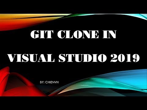 GIT Clone in Visual Studio 2019
