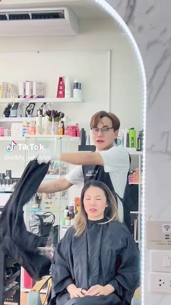 Hair Color Transformation at Emotion Salon Bangkok