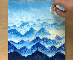66K views · 876 reactions | Arts / Torn Paper Painting / Layered Mountains | Art Video | Facebook