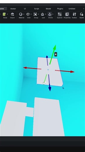 Making a parkour game in 1 minute #roblox #gaming #tutorial