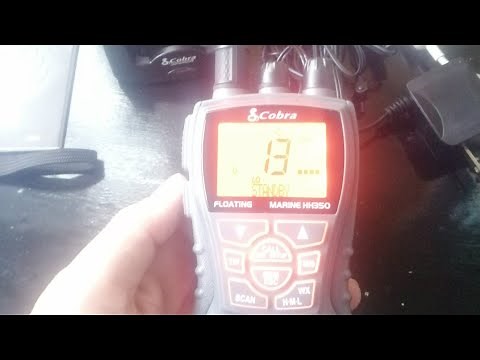 Cobra Marine VHF MR HH350 FLT portable radio. Unboxing & Review. Floating Radio. Marine Band