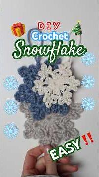 PT.1 Snowflake Crochet Pattern❄️ Christmas #crochetpattern #crochet #crocheting #crochettutorial