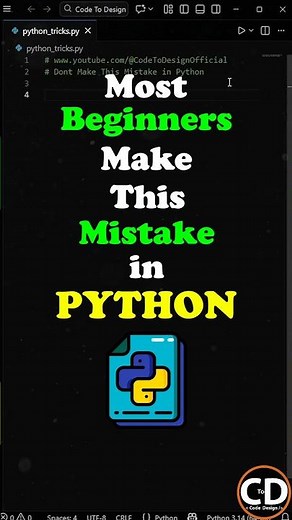 Most Beginners Make This Mistake In Python. #python #programming #coding