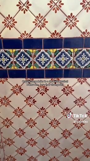 Charming Spanish Revival Bathroom Design