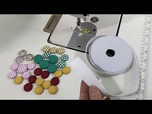 Hot New!! The first time appeared - Let's make fabric buttons in this way/How to make fabric buttons