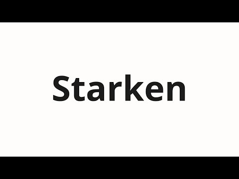 How to pronounce Starken