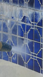 Don't let calcium buildup in your pool ruin your summer vibes! 🌊☀️ Dustless Blasting has got your back! 🙌 #PoolCleaning #poolrestoration #dustlessblasting #tilecleaning | Dustless Blasting