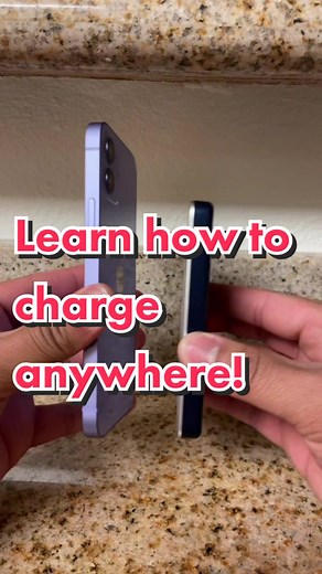 You can charge your iPhone with no cables anywhere! #learnhow #iphone12 #foryoupage #powerbank