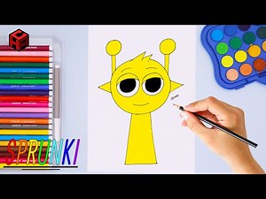 How to Draw Yellow Sprunki | Step by step | Sprunki Incredibox | Easy Drawing