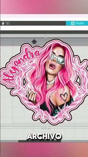 Tutorial for making a Karol G. La Bichota Cameo 5 Silhouette Studio cake topper