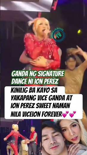 SIGNATURE DANCE NI ION PEREZ SINAYAW NILA NI VICE GANDA,may yakapan pa sweet! #viceganda #ionperez