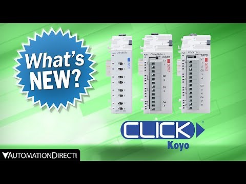 CLICK PLC 8pt Simulator and Relay Output Modules from AutomationDirect