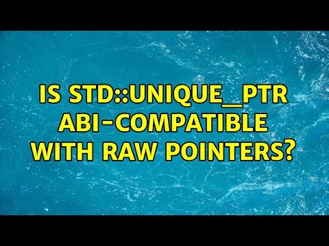 Is std::unique_ptr ABI-compatible with raw pointers?