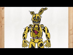 How to draw Springtrap ( FNAF ) like an expert│ Five Nights at Freddy's Characters Drawing