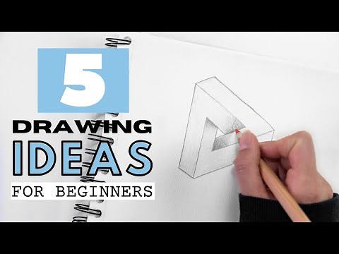 5 DRAWING IDEAS FOR BEGINNERS | For When Your Are Bored At Home | HOW TO DRAW FOR BEGINNERS