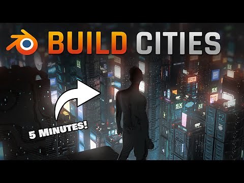Easily Build Futuristic Cities - Blender Pack!