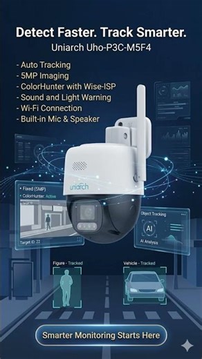 Uniarch Uho-P3C-M5F4: 5MP Wise-ISP WiFi PT Camera
