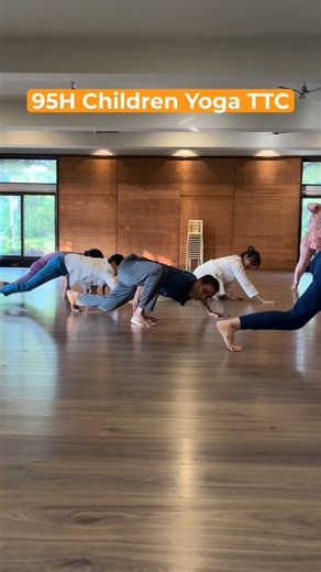 Sri Sri School of Yoga, India on Instagram: "A glimpse into the joy of teaching yoga to children — where laughter meets awareness and play becomes a practice. 🌸 The 95 H Children Yoga TTC opens a wonderful path for those who wish to nurture young minds through yoga. ✨ Type "CHILD" in the comments to know about the next Children Yoga TTC. #SriSriYoga #SriSriSchoolOfYoga #ArtOfLiving #ChildrenYoga #YogaTeacherTraining"