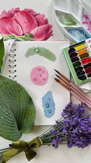 Comment “Water drop” to get a step by step detailed process ⭐️⭐️⭐️ Lets do an easy and effective practice 🤩 Comment “Water drop” | Kristine ART