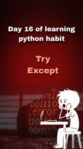 21daysHabbit on Instagram: "Try and Except in Python #python #pythonseries"