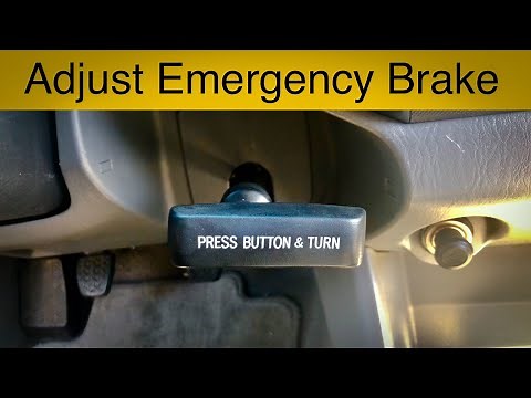 How to Adjust the Emergency Parking Brake on a Toyota Tacoma 2005
