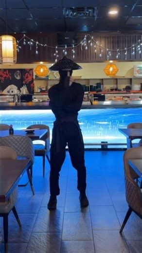 Dance for a free sushi roll they said