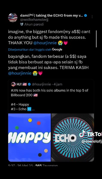 Thanks to hoursjinnie and their team for building funding and do this for Billboard alone because USA fanbase refused to join because they had no money left for jin album ( when they are literally coming to his concert and free events) and with no USA entry for Spotify too. Seokjinnnies you all work hard hope Seokjin Will feel happy about this. #seokjinkim #진 #진 #방탄소년단진 #echojin #kimseokjin #jin_echo #dontsayyouloveme #vote #seokjin #jin #jinnie #seokjinnie #echobyjin #seokjinedits #seokjinnies 
