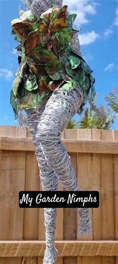 made from wire and wire mesh. no fabric. no glue. just steel