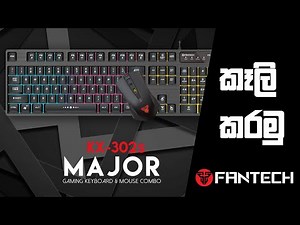 FANTECH KX302s Gaming Keyboard and Mouse Combo | කෑලි කරමු | Review and User Experience
