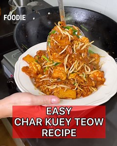 452K views · 6.8K reactions | Here's how to make easy Char Kway Teow  Ingredients: -350g kway teow -1 tbsp chili boh - Prawns - Fishcakes - Bean sprouts - Chives - 2 eggs Sauce Ingredients: - 2 tbsp soya sauce - 1 tbsp fish sauce - 1/2 tbsp oyster sauce - 1/2 tsp sugar & pepper - 1 tbsp dark soya sauce Chili paste: https://shp.ee/3pb2vn7 Kuey teow: https://shp.ee/rcmcr67 | Singapore Foodie | Facebook