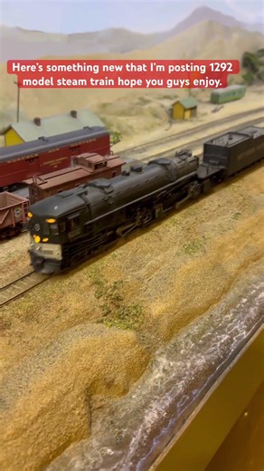 Posting my first model train video 1292 steam train. Hope you guys enjoy.