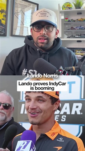Lando Norris proves IndyCar is booming? Lando flew from Montreal to Indianapolis after the Canadian Grand Prix. First active F1 driver to drive around the Indianapolis Motor Speedway since Nigel Mansell in 1993. He mentioned that he might want to test an IndyCar at some point in his career. IndyCar is exploding. Record crowds. High-quality racing. Drivers crossing over both ways. Would you want to see Lando attempt the Indy 500? #landonorris #indycar #f1 #mclaren #formula1