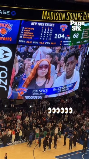 🔥 Ice Spice and Sauce Gardner attended Knicks vs Celtics Game 6 together at MSG 🔥 | Page Six