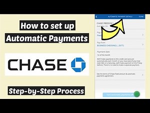 How to set up automatic payment for Chase Credit Card | ACH Transfer Chase Enable Recurring Transfer